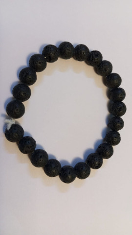 Lava Stone Bracelet - Black