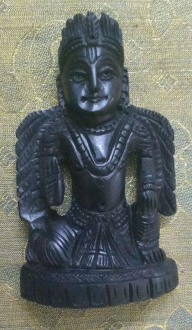 Karungali Garudar - Black Ebony Wood Statue